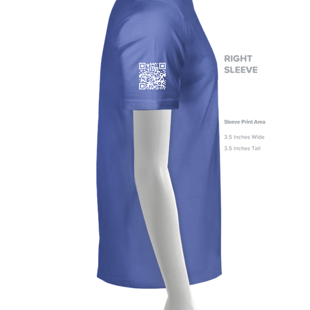 Solid True Royal Triblend - 3413C - SLEEVE_RIGHT