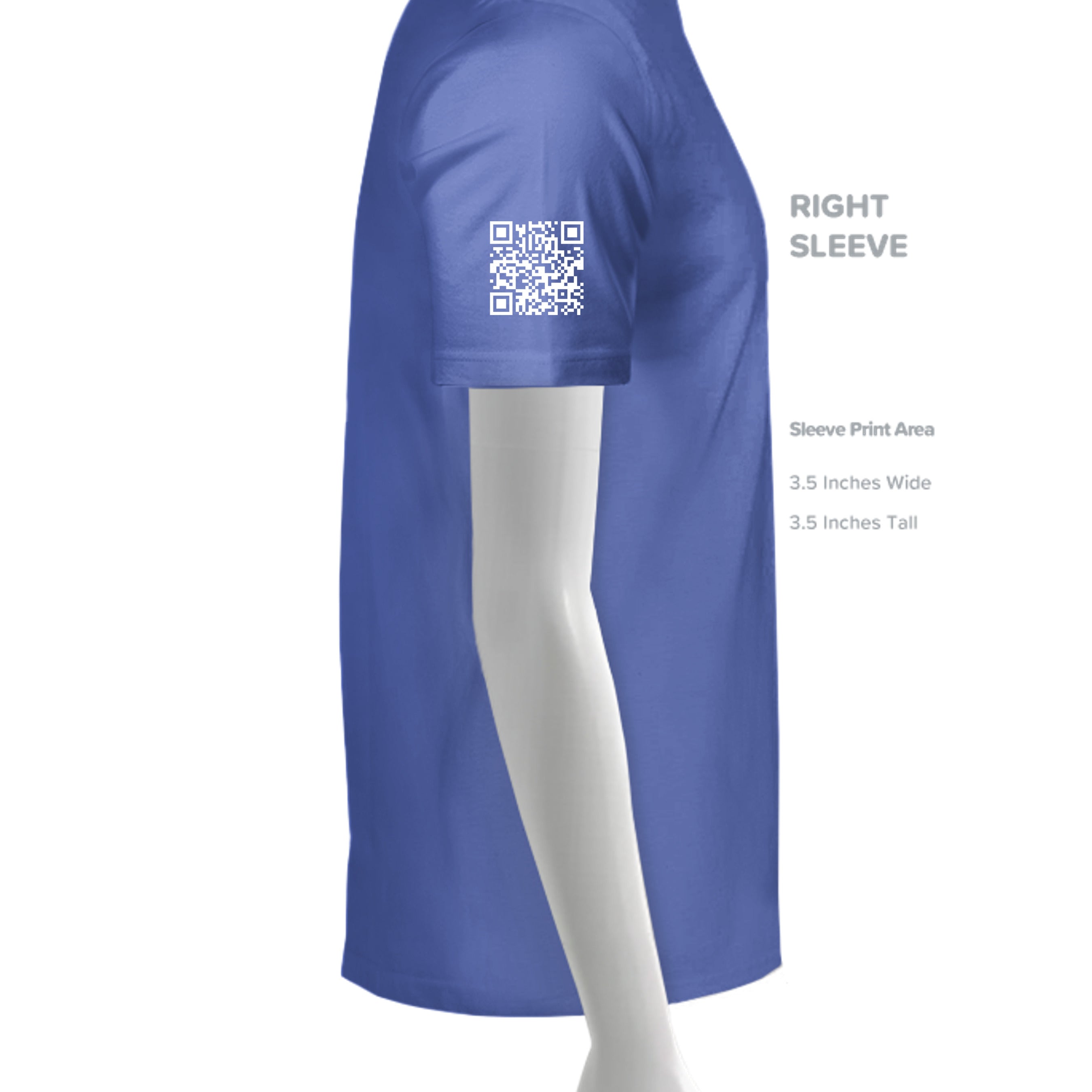 Solid True Royal Triblend - 3413C - SLEEVE_RIGHT